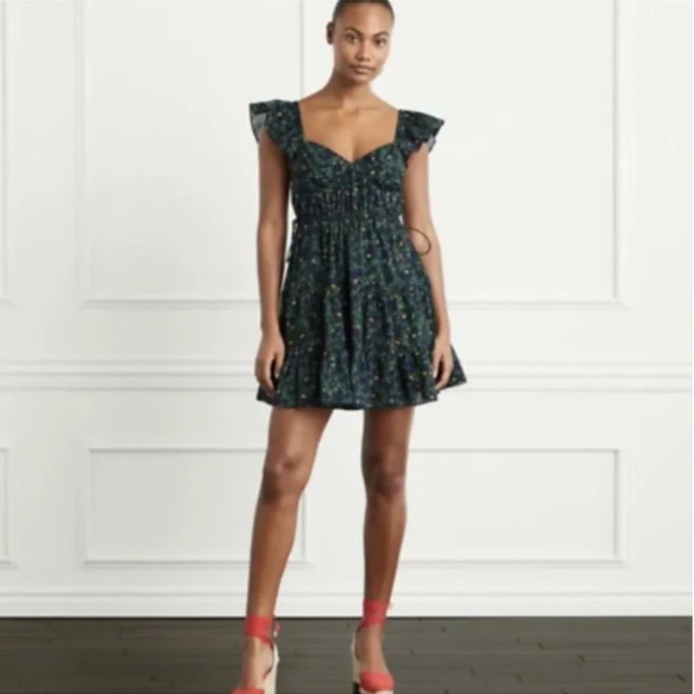 Hill House Lucia Dress (M) - Midnight Garden